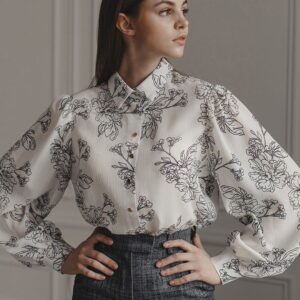 Floral Puff Sleeve Blouse